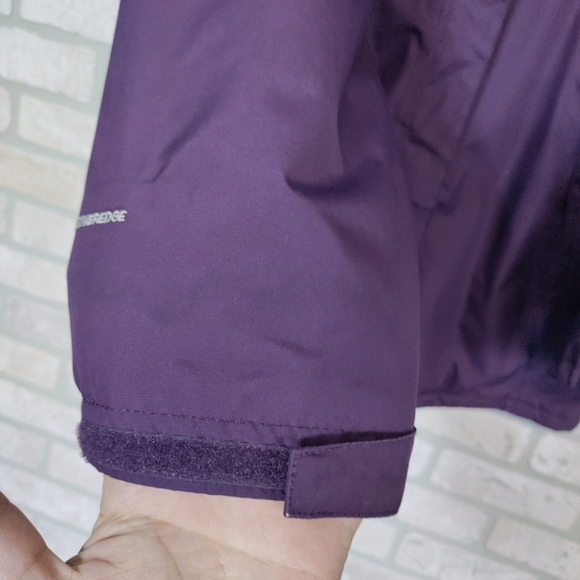 Eddie Bauer Womens Weatheredge Purple Hooded Coat Full Zip Size PXL - Picture 5 of 14